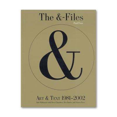 The & Files: Art and text 1981-2002