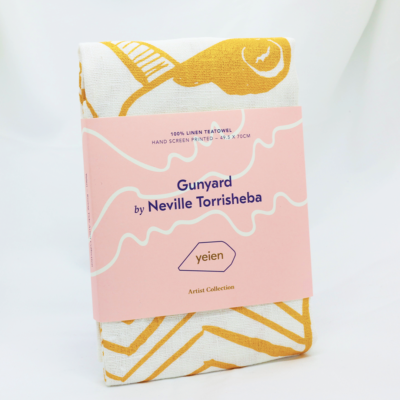 Yeien Tea Towel - Gunyard by Neville Torrisheba