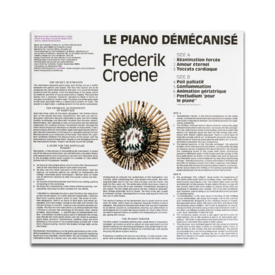 Frederik Croene - Le Piano Demécanisé LP