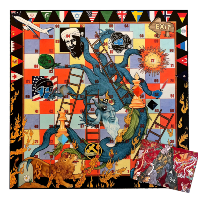 Snakes & Ladders Board Game, Sher Ali 2020, by Khadim Ali