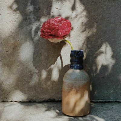Wood Fired Cobalt Vase