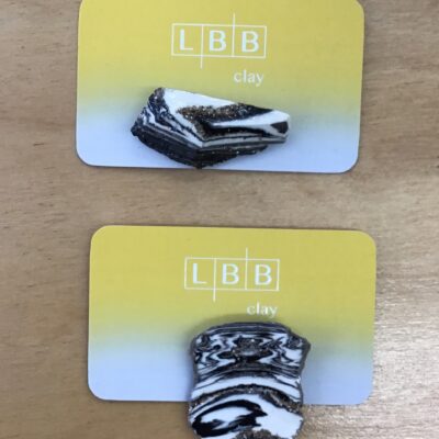 Lbb4 ceramic brooch