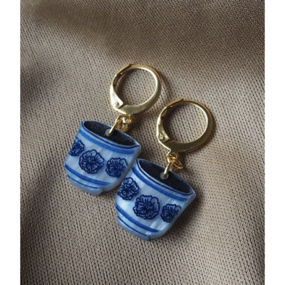 Tea Cup Earrings by Liz Lau Studio