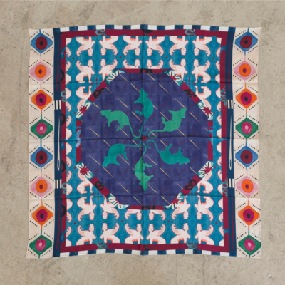 Natalya Hughes Silk Scarf - ‘Rat Man’