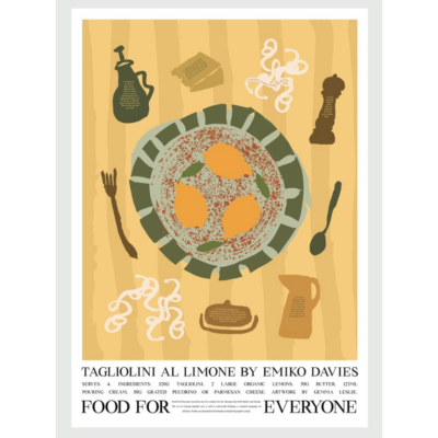 Tagliolini Al Limone Poster Emiko Davies