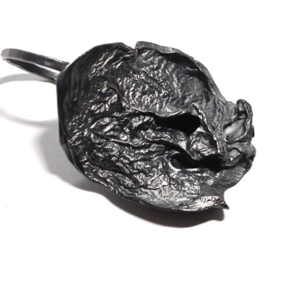 Scab Ring, Oxidised Silver