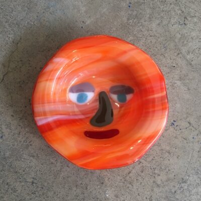 Orange Sparky Face by Lawn Bowls