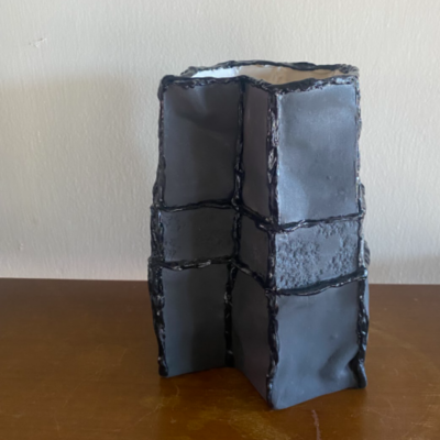 Lucy Tolan - Tile Vessel (black)