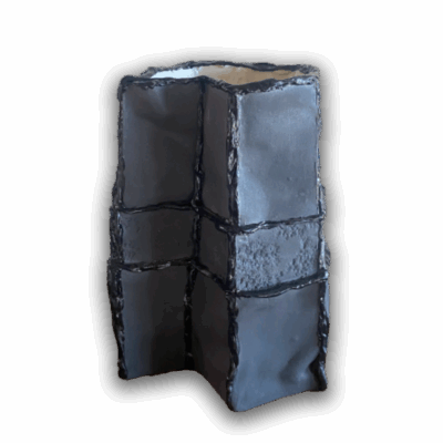 Lucy Tolan - Tile Vessel (black)