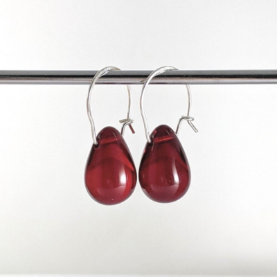 Georgina Dunn Jewellery - Red teardrop teardrop earrings