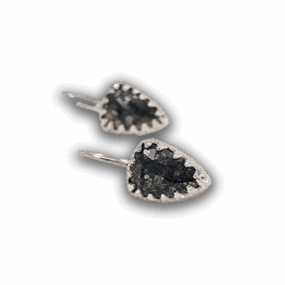 Georgina Dunn Jewellery - Marcasite drop earrings with decorative setting