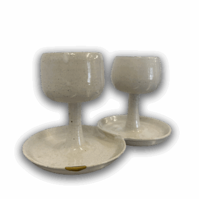 Kaomoji Ceramics- Double wine glasses