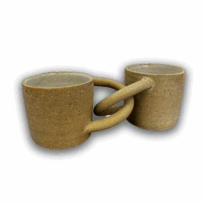 Kaomoji Ceramics- Double looped mugs