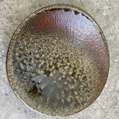 Entree Plates in Wood Ash Glaze by Sinclair Bijkar