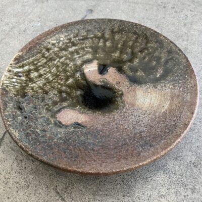 Entree Plate #2 in Wood Ash Glaze by Sinclair Bijkar