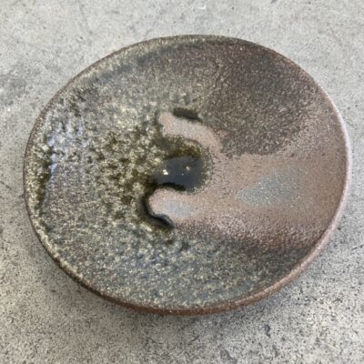Entree Plate #3 in Wood Ash Glaze by Sinclair Bijkar