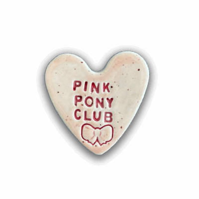 Pink Pony Club Magnet (medium) by Handy Andie Ceramics