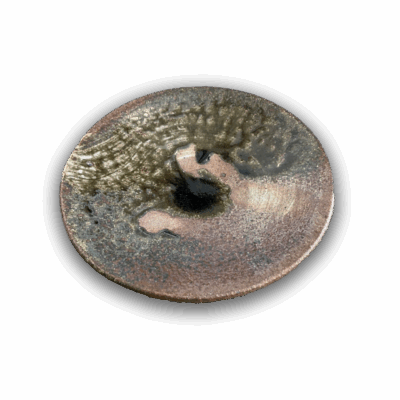 Entree Plate #2 in Wood Ash Glaze by Sinclair Bijkar