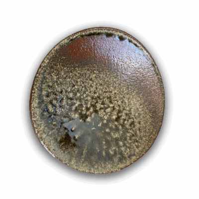 Entree Plates in Wood Ash Glaze by Sinclair Bijkar