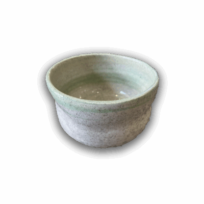 Ceramic Cup Green Marble with Dimple by Tabby Ceramics