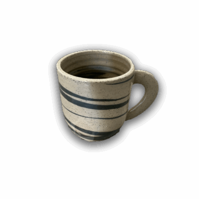 Tall Mug with Blue Marble by Tabby Ceramics