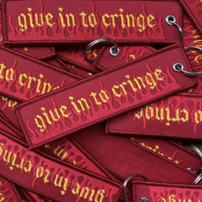 Give in to Cringe Key Chain