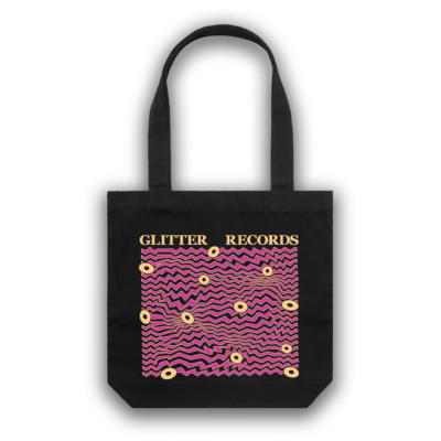 Glitter Records X No.7 Print House 2026 Record Store Tote Bag Electric Pink
