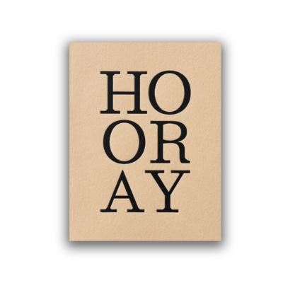 HOORAY Greeting Card