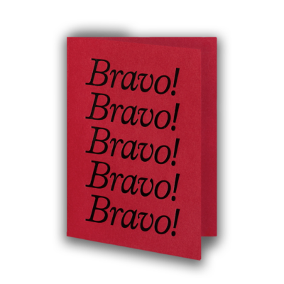 Bravo Greeting Card